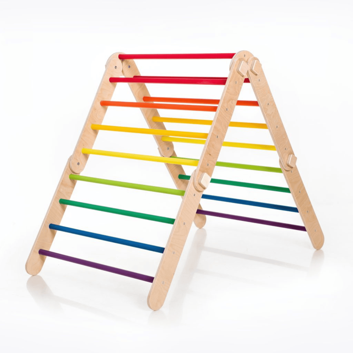 Kletterdreieck Pikler Dreieck Set Bunt – 4-in-1 Motorik-Kletterbaukasten