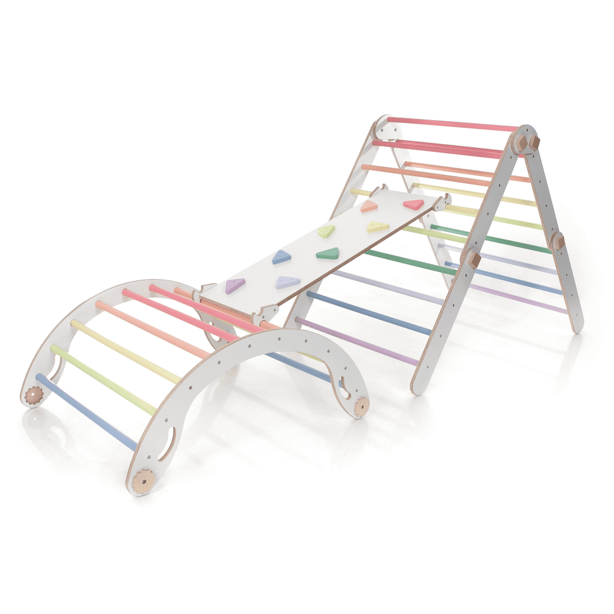 Kletterdreieck Pikler Dreieck Kletterdreieck Pastell – Klappbar