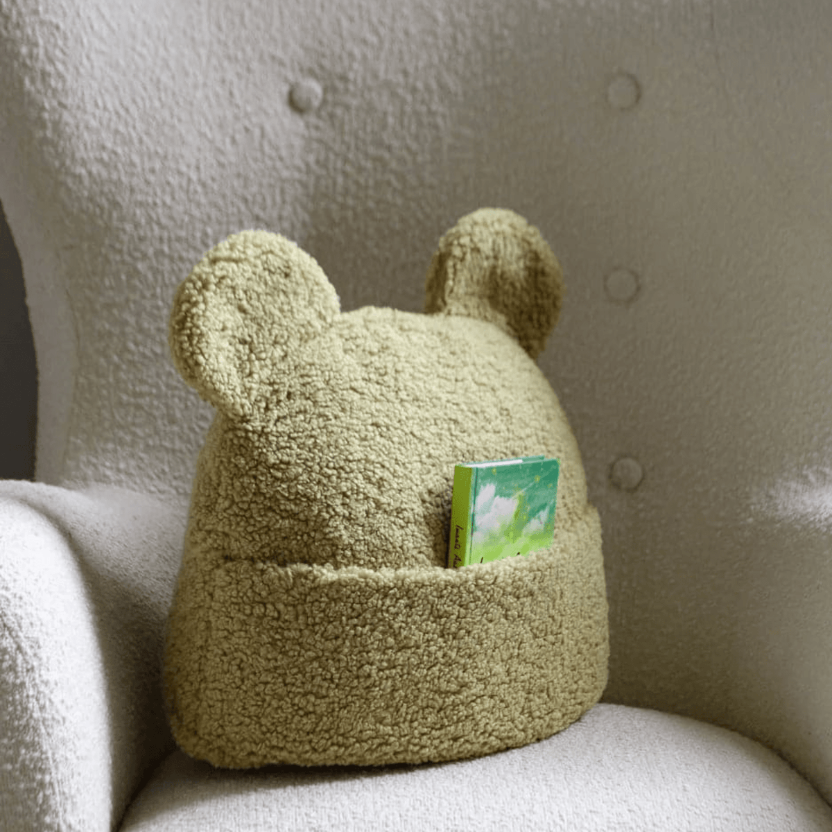 Sitzsäcke Kissen mit Tasche aus Teddy Polster I wigiwama