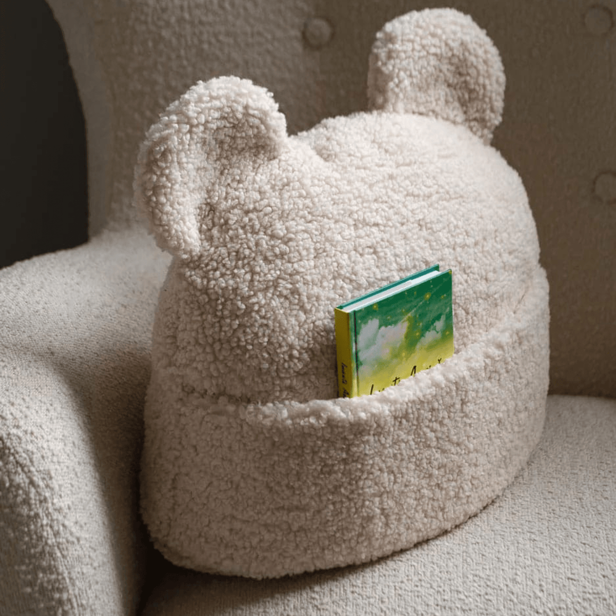 Sitzsäcke Kissen mit Tasche aus Teddy Polster I wigiwama