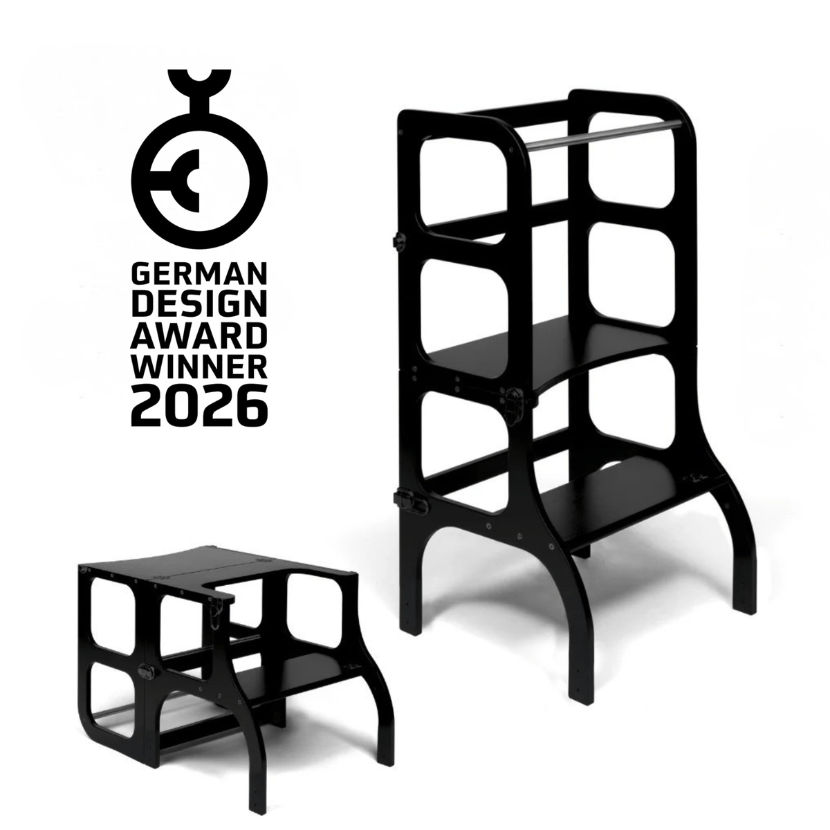 Learning Tower STEP’n’SIT Wandelbare Montessori Lernturm und Tisch 2in1