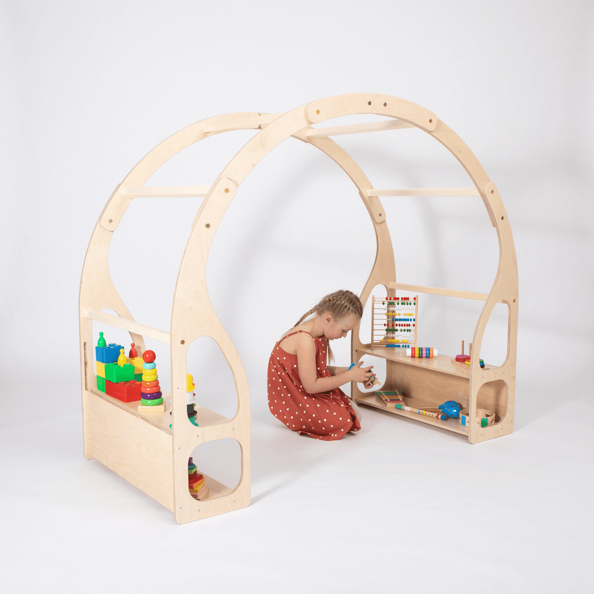 Möbel Montessori-Spielzeugregal für Kleinkinder