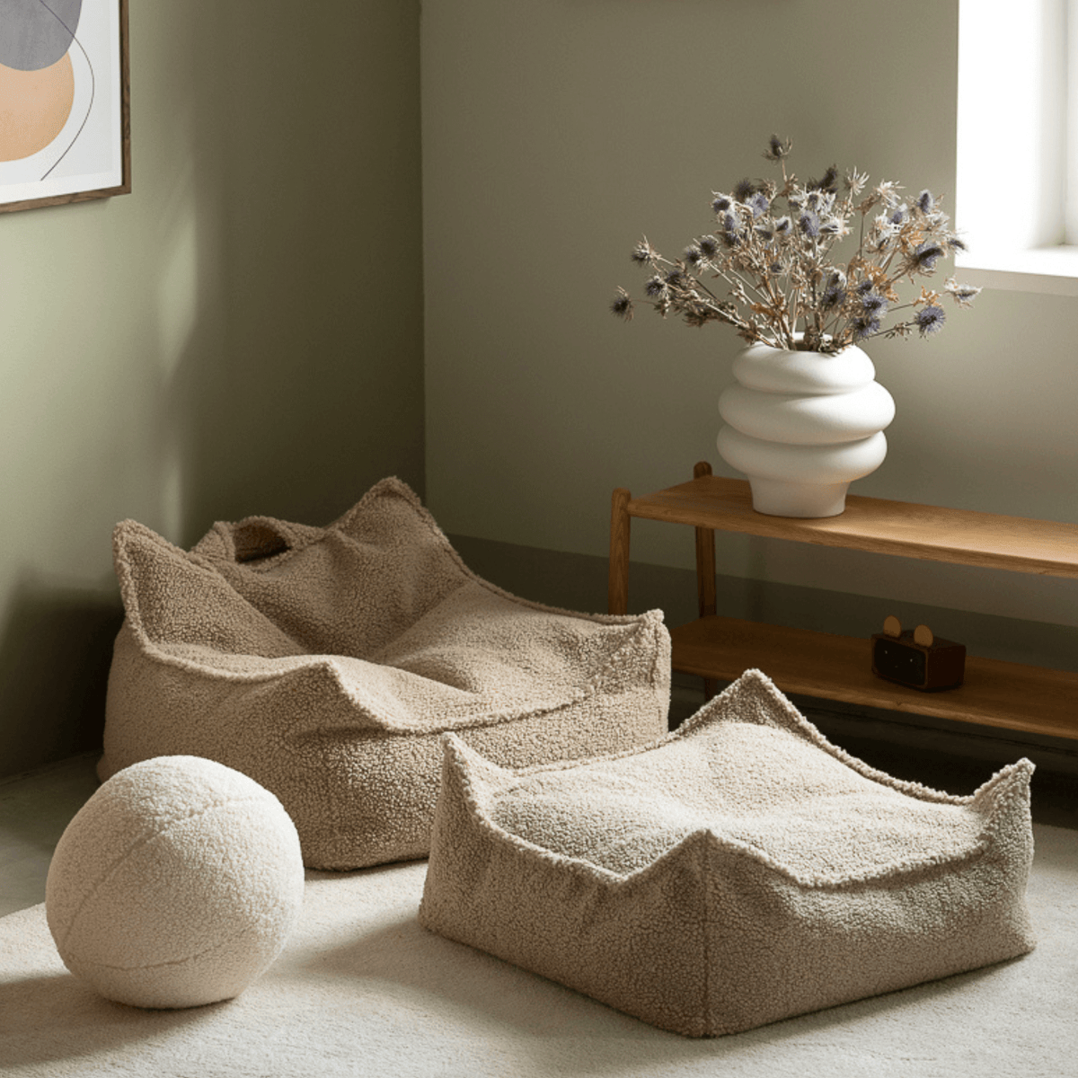 Sitzsäcke Kinder Ottoman Sitzgelegenheit – Square Ottoman I wigiwama