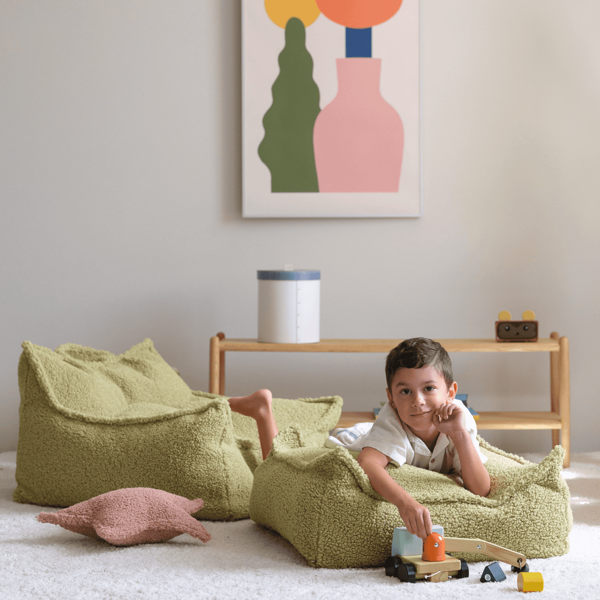 Sitzsäcke Kinder Ottoman Sitzgelegenheit – Square Ottoman I wigiwama