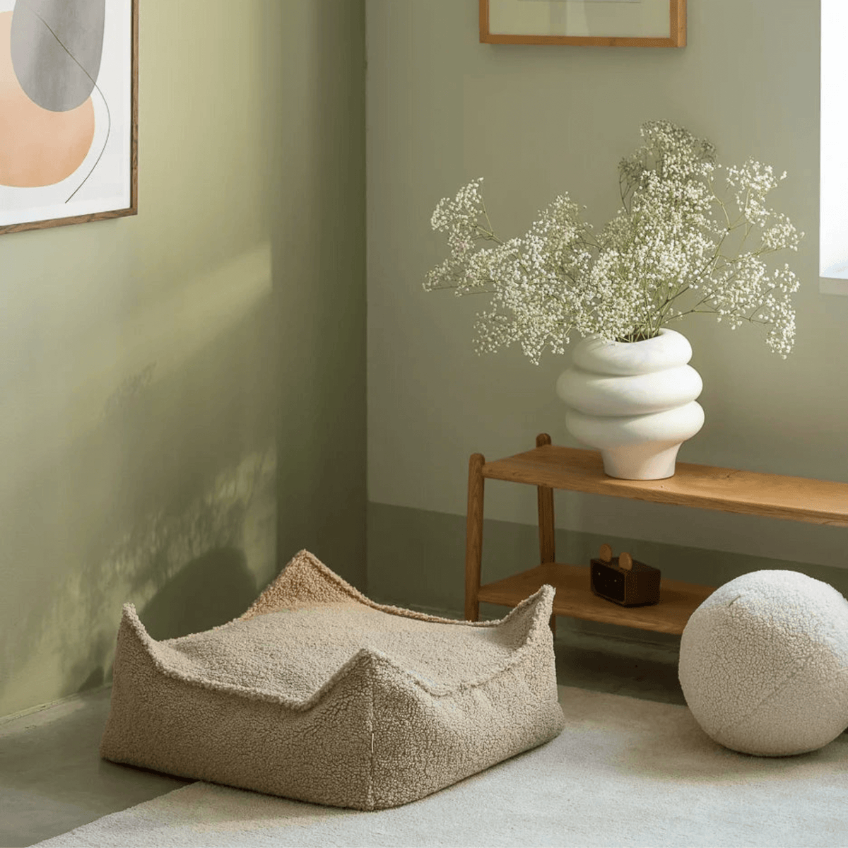 Sitzsäcke Kinder Ottoman Sitzgelegenheit – Square Ottoman I wigiwama