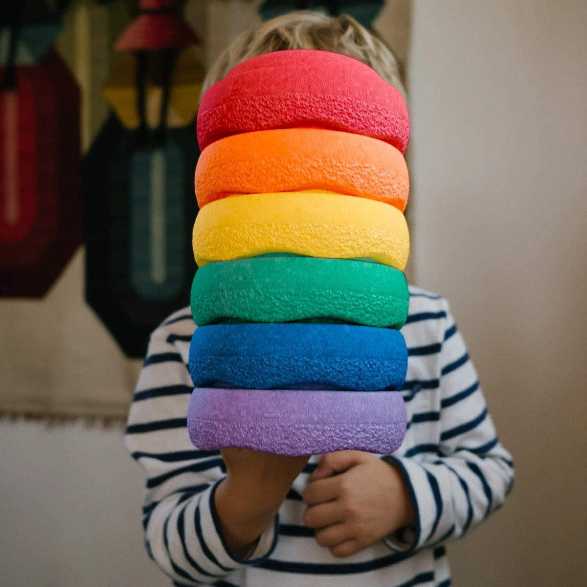 Stapelsteine Stapelstein Original Mini rainbow (6er Set) classic