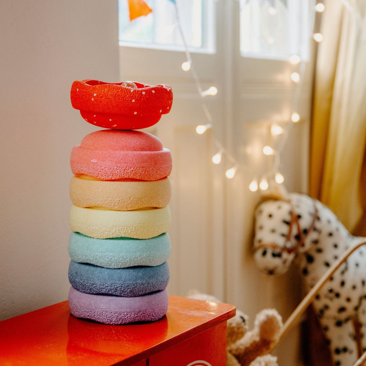 Stapelsteine Stapelstein® Blush Special Original Mini rainbow classic pastel  Stapelstein Original
