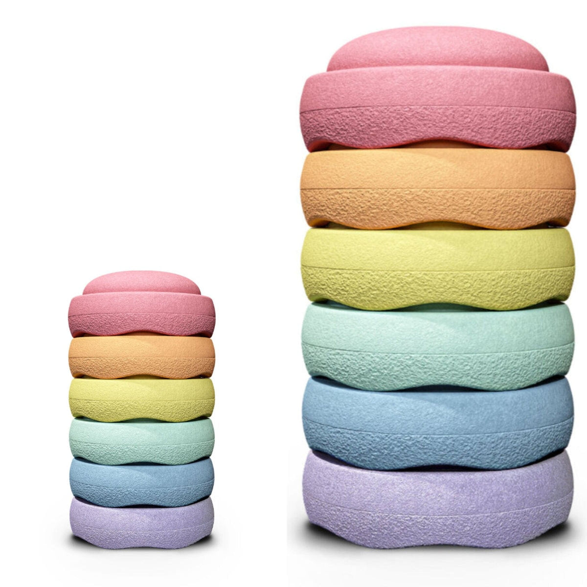 Stapelsteine Stapelstein Original Mini rainbow (6er Set) pastel