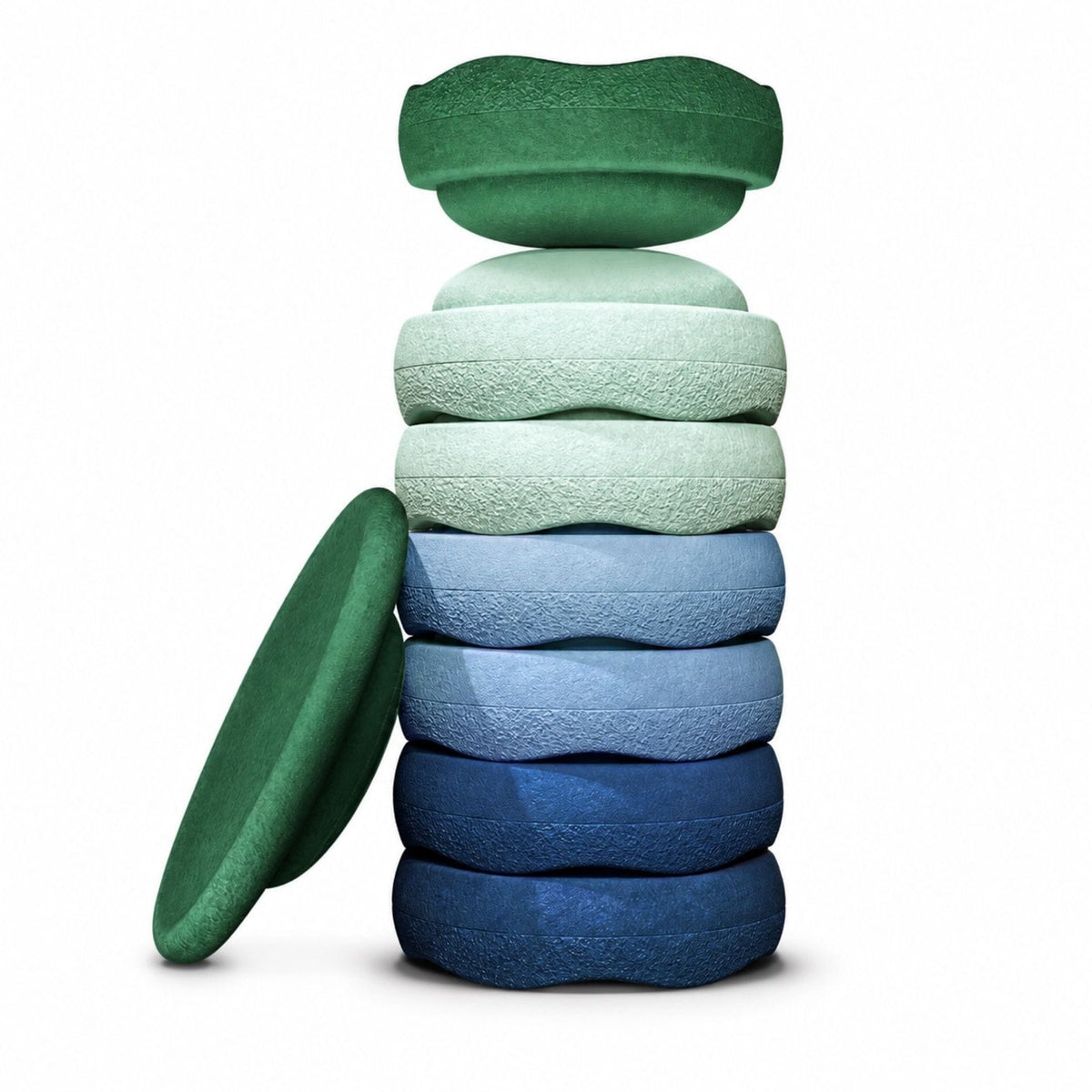 Stapelsteine Stapelstein® Waters & Greens Set - Balancesteine & Board in Naturfarben | ab 1 Jahr