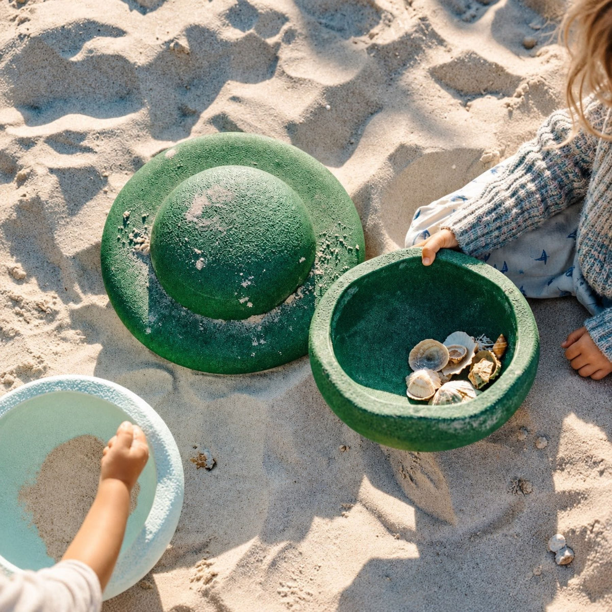 Stapelsteine Stapelstein® Waters & Greens Set - Balancesteine & Board in Naturfarben | ab 1 Jahr