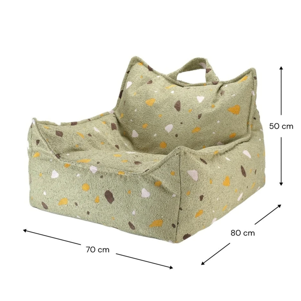 Sitzsäcke wigiwama Sitzsack-Sessel Terrazzo aus Bouclé für Kinder