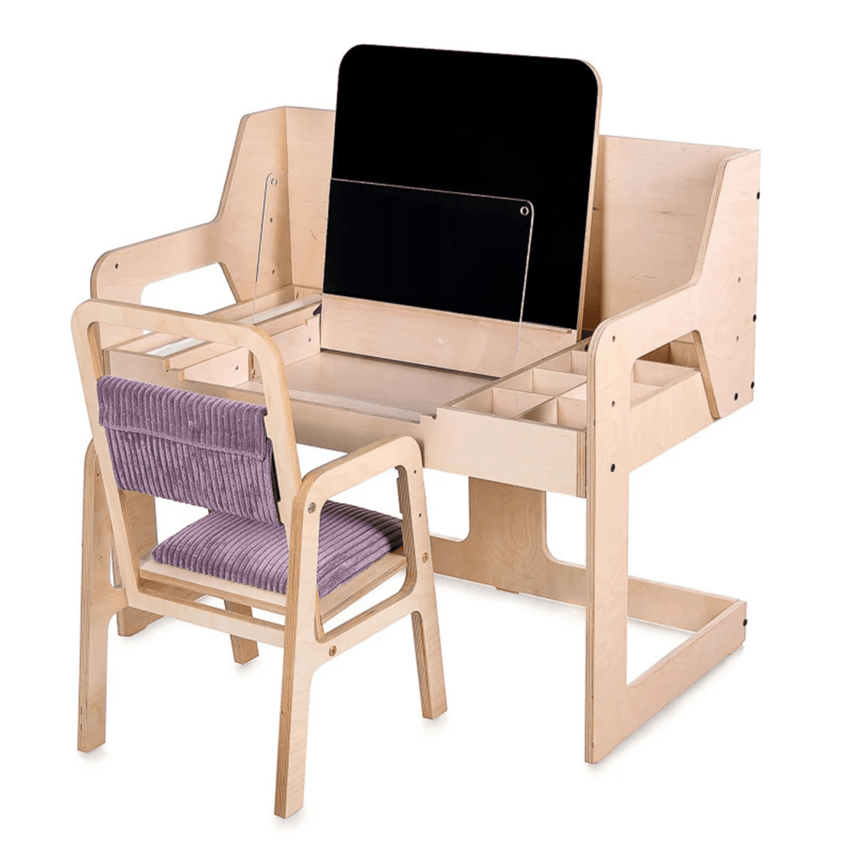 Kinderschreibtisch Verstellbarer Montessori Kindertisch und Stuhl Set luula