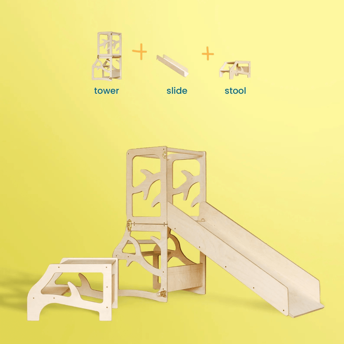 Learning Tower Lernturm für Kinder Montessori Mehrzweck Lernturm wandelbarer aus Holz