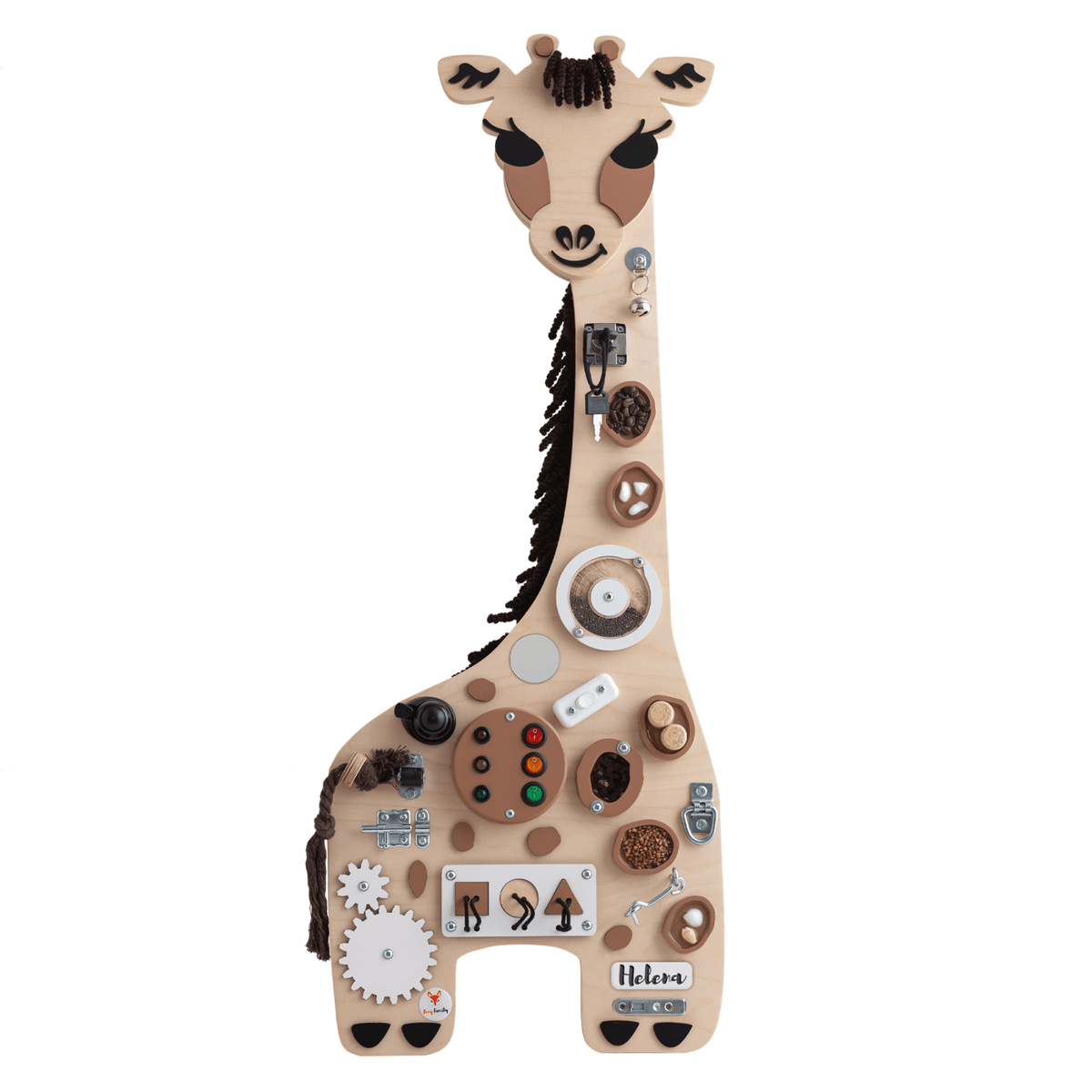 Busy Board Activity Board Montessori Busy Board Holz Giraffe - Melman