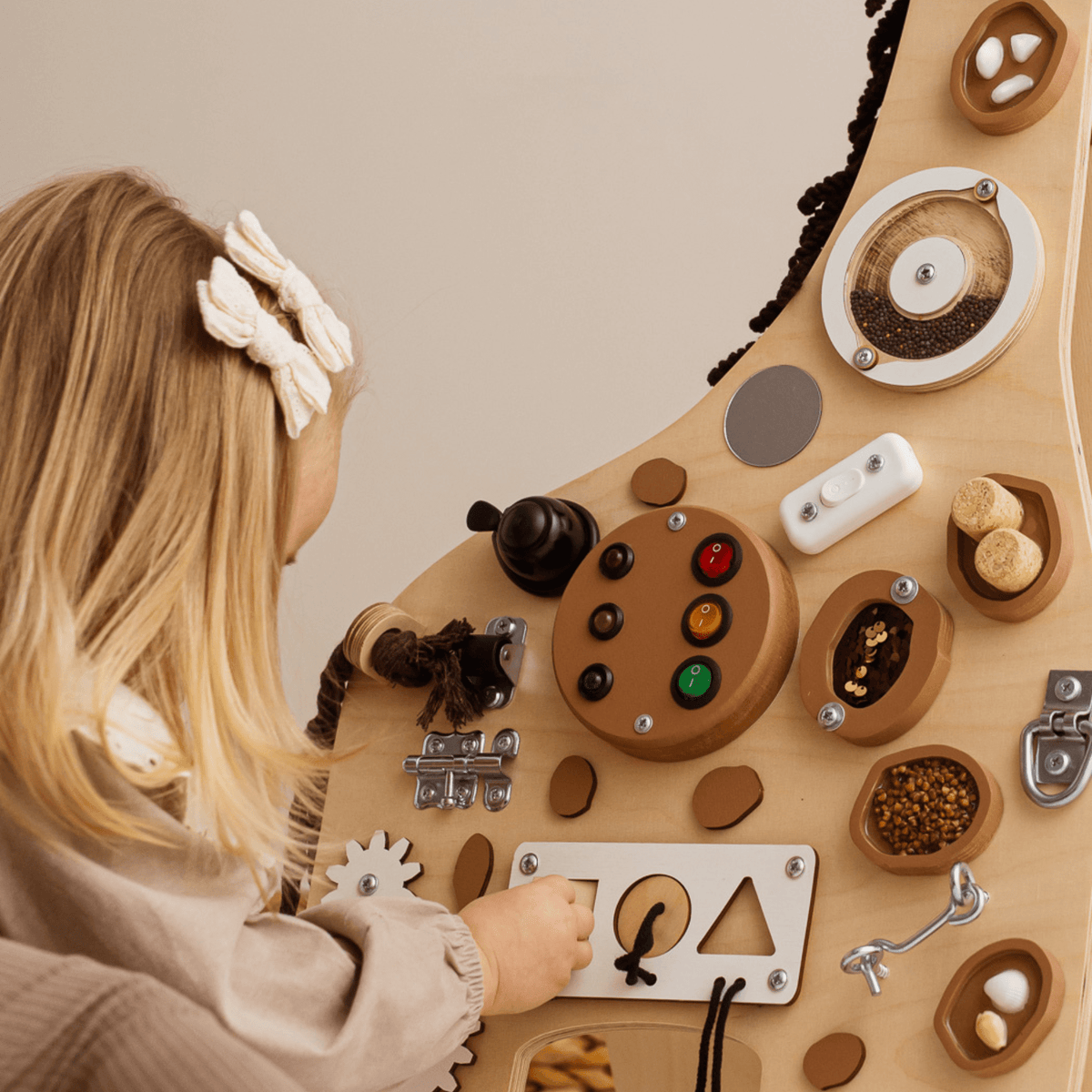 Busy Board Activity Board Montessori Busy Board Holz Giraffe - Melman