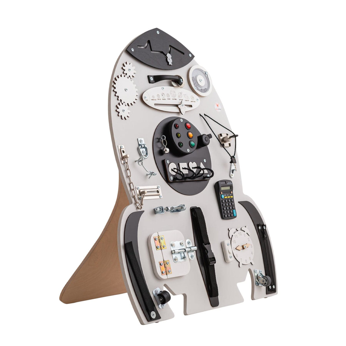 Busy Board Activity Board Rakete aus Holz - Busy Board Weltraum | Rakete