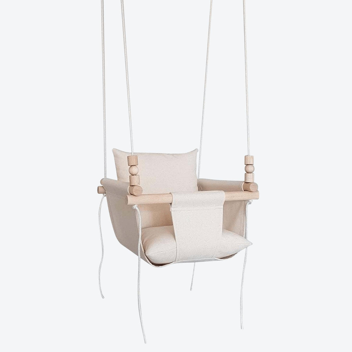 Schaukel Babyschaukel aus Baumwolle Beige