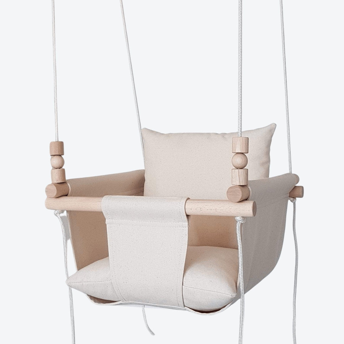 Schaukel Babyschaukel aus Baumwolle Beige