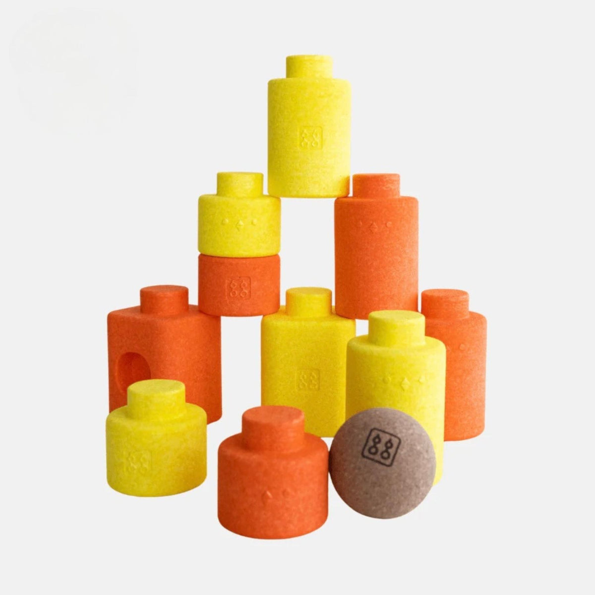 Konstruktionsspielzeug Kreativbausteine TOTONE 11 Teile | bygge Schaumstoffbausteine
