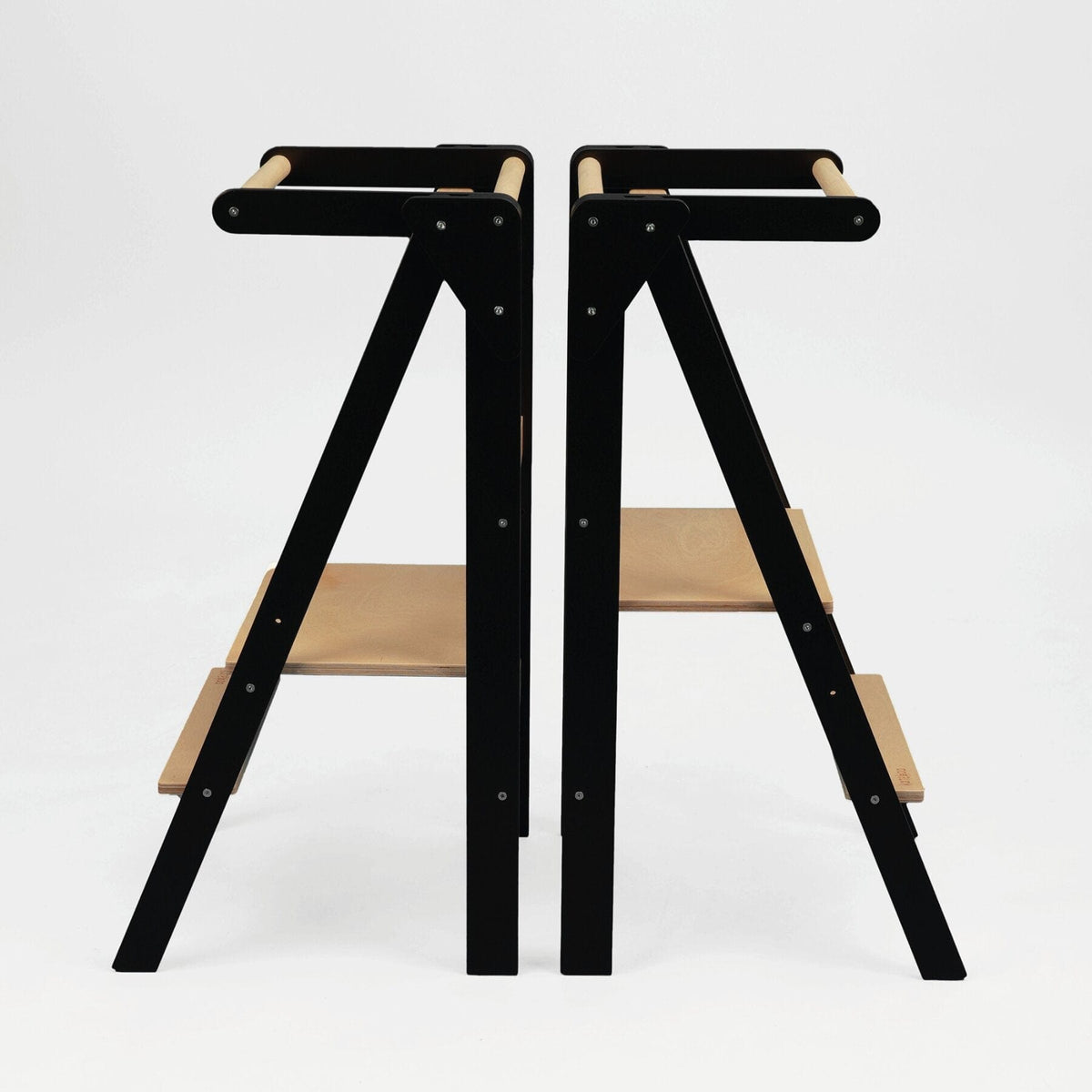 Learning Tower Faltbarer Montessori Naturholz Lernturm