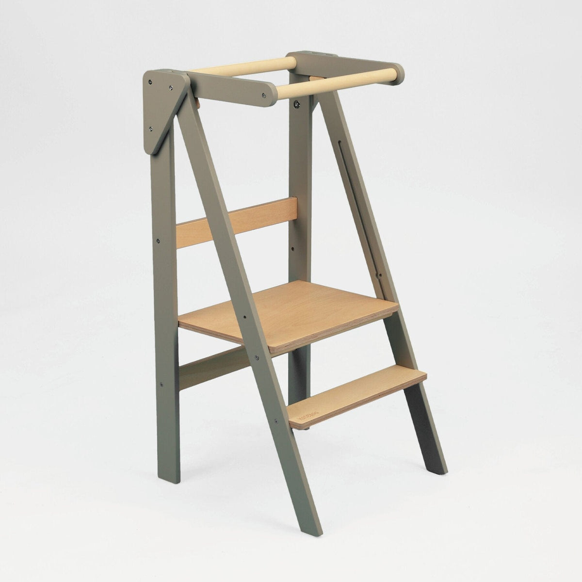 Learning Tower Faltbarer Montessori Naturholz Lernturm