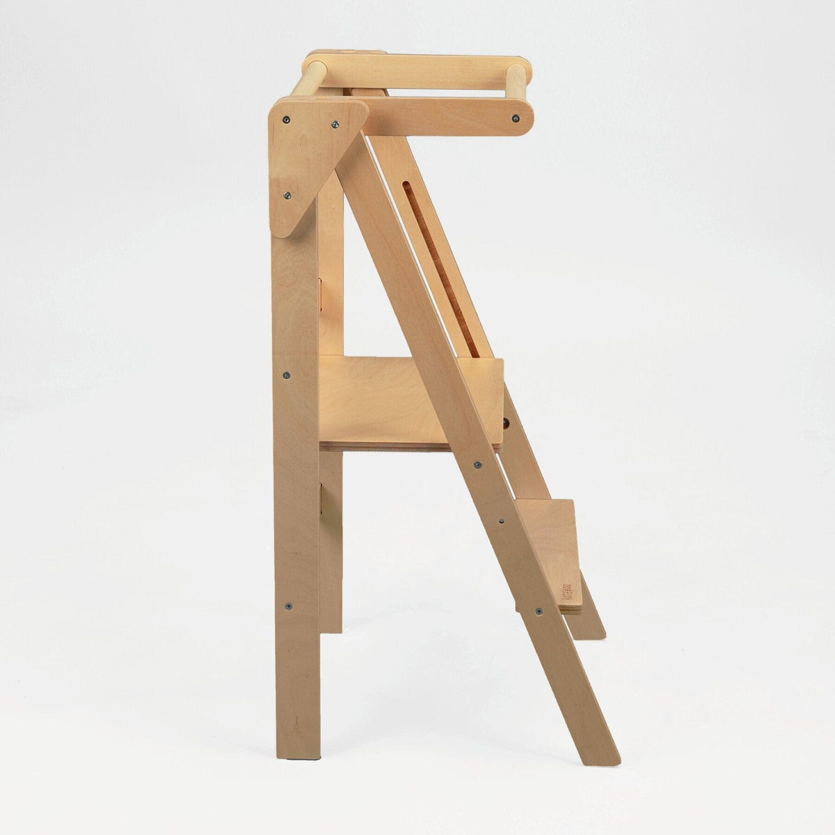 Learning Tower Faltbarer Montessori Naturholz Lernturm