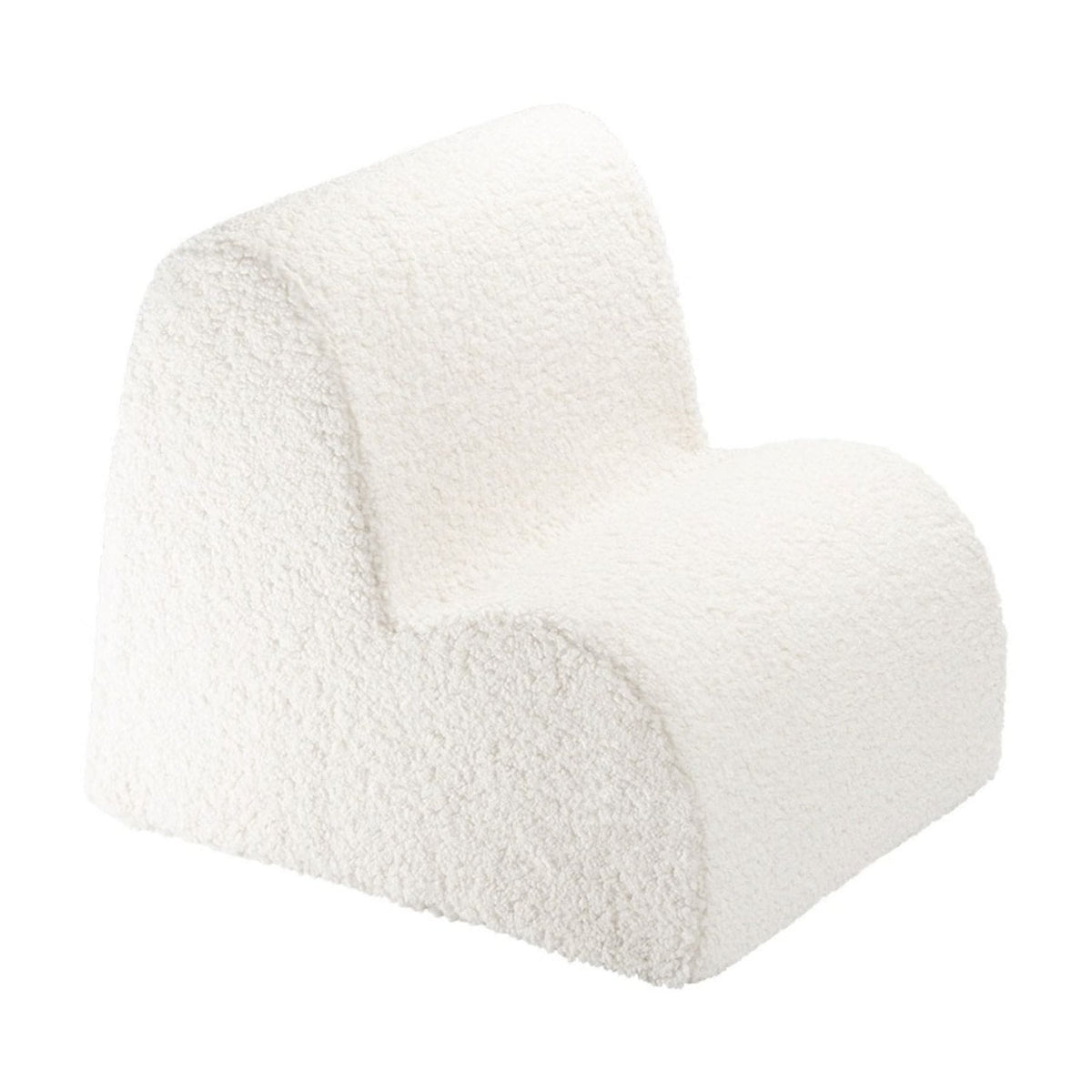 Polstermöbel wigiwama Cloud Chair aus Teddystoff, Kindersessel aus Schaumstoff