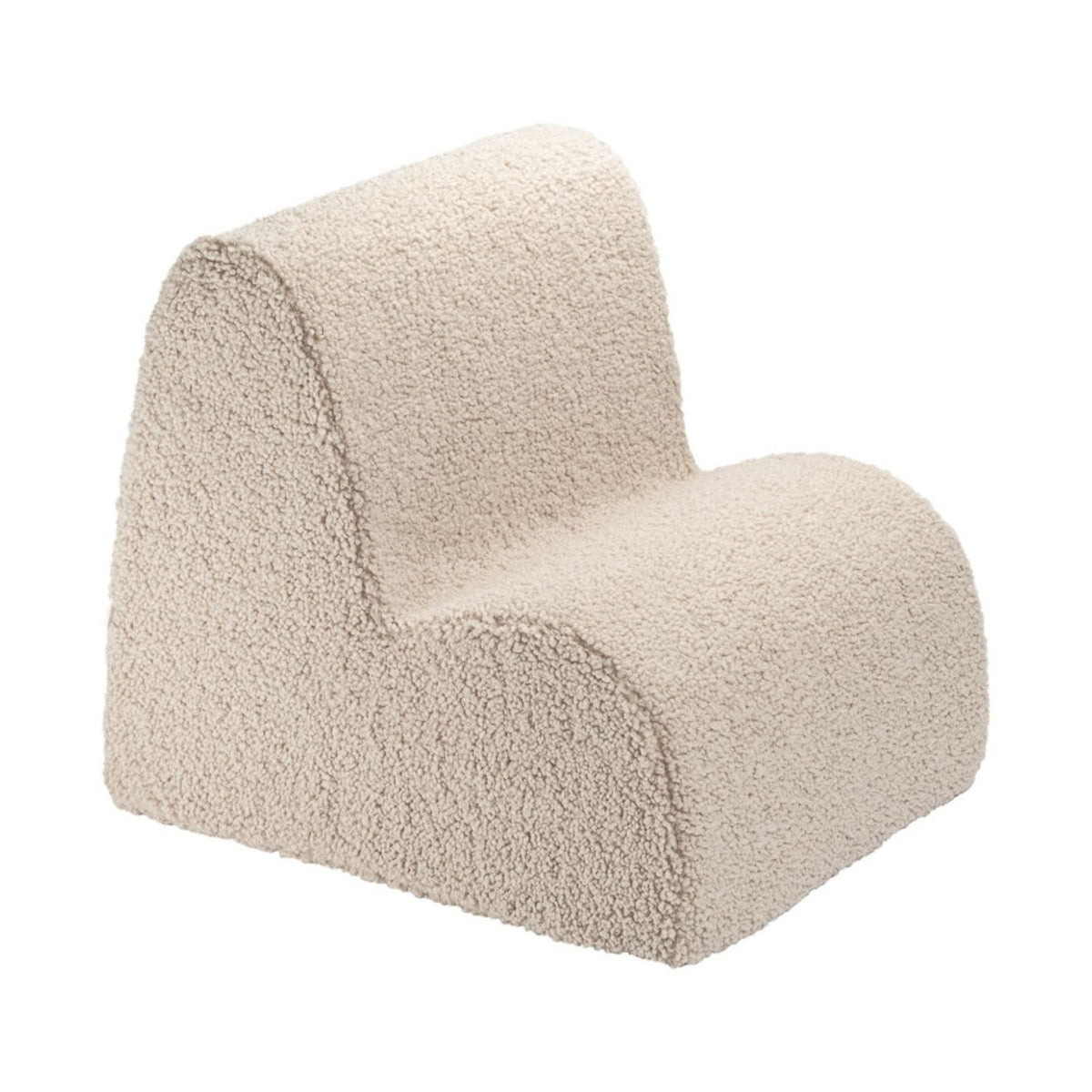 Polstermöbel wigiwama Cloud Chair aus Teddystoff, Kindersessel aus Schaumstoff