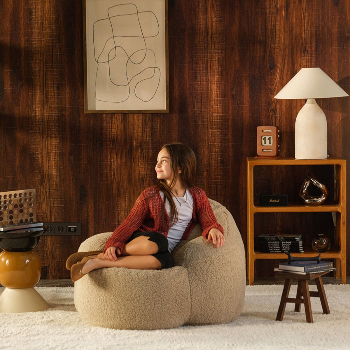 Polstermöbel wigiwama Momo Chair - Loungesessel für Teenager | OEKO-TEX, handgefertigt in der EU