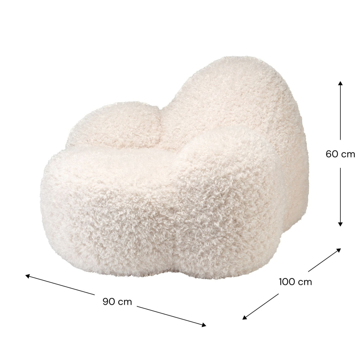 Polstermöbel wigiwama Momo Chair - Loungesessel für Teenager | OEKO-TEX, handgefertigt in der EU
