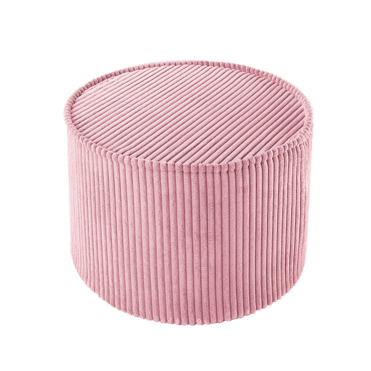 wigiwama Pouffe aus Cord, runder Sitzhocker für Kinder - LeoBabys