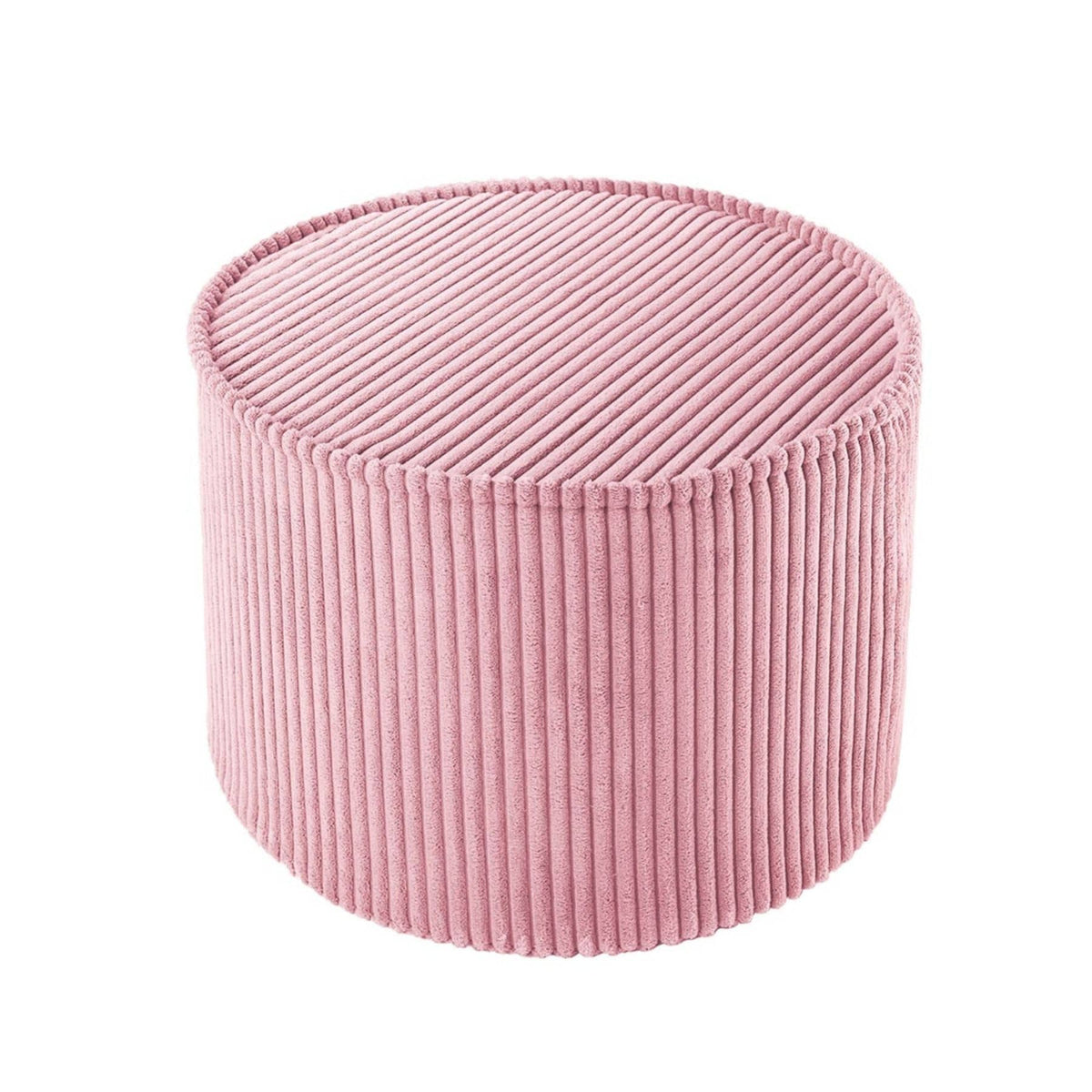wigiwama Pouffe aus Cord, runder Sitzhocker für Kinder - LeoBabys
