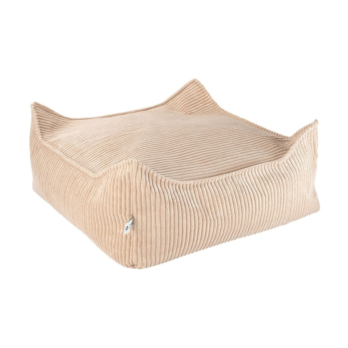 wigiwama Square Ottoman aus Cord, Sitzhocker für Kinder - LeoBabys