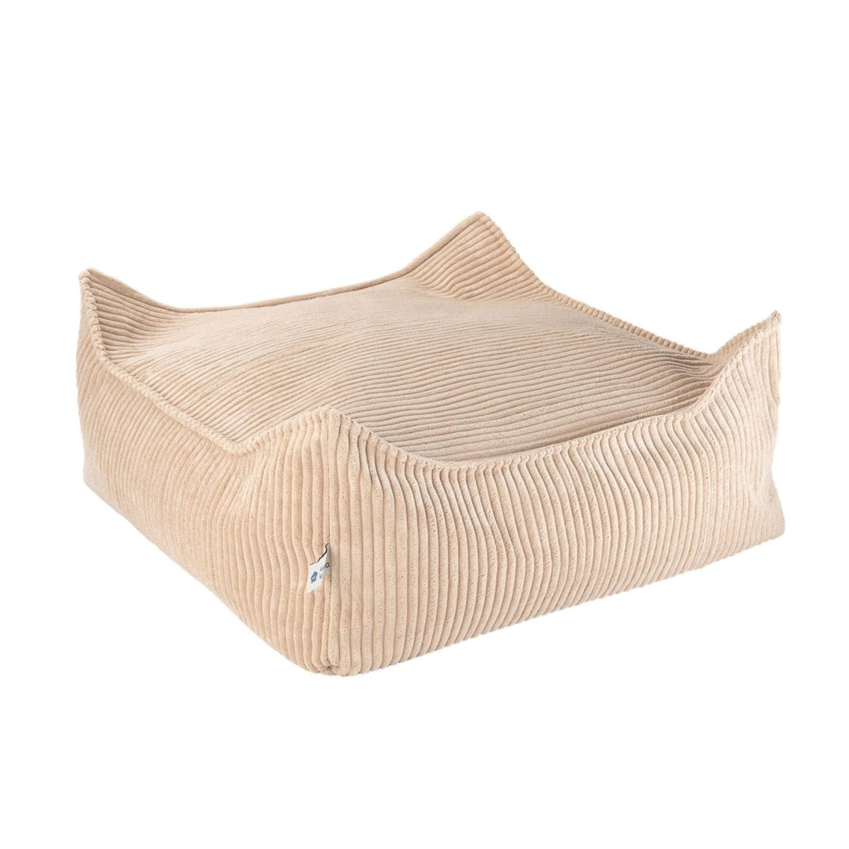 wigiwama Square Ottoman aus Cord, Sitzhocker für Kinder - LeoBabys