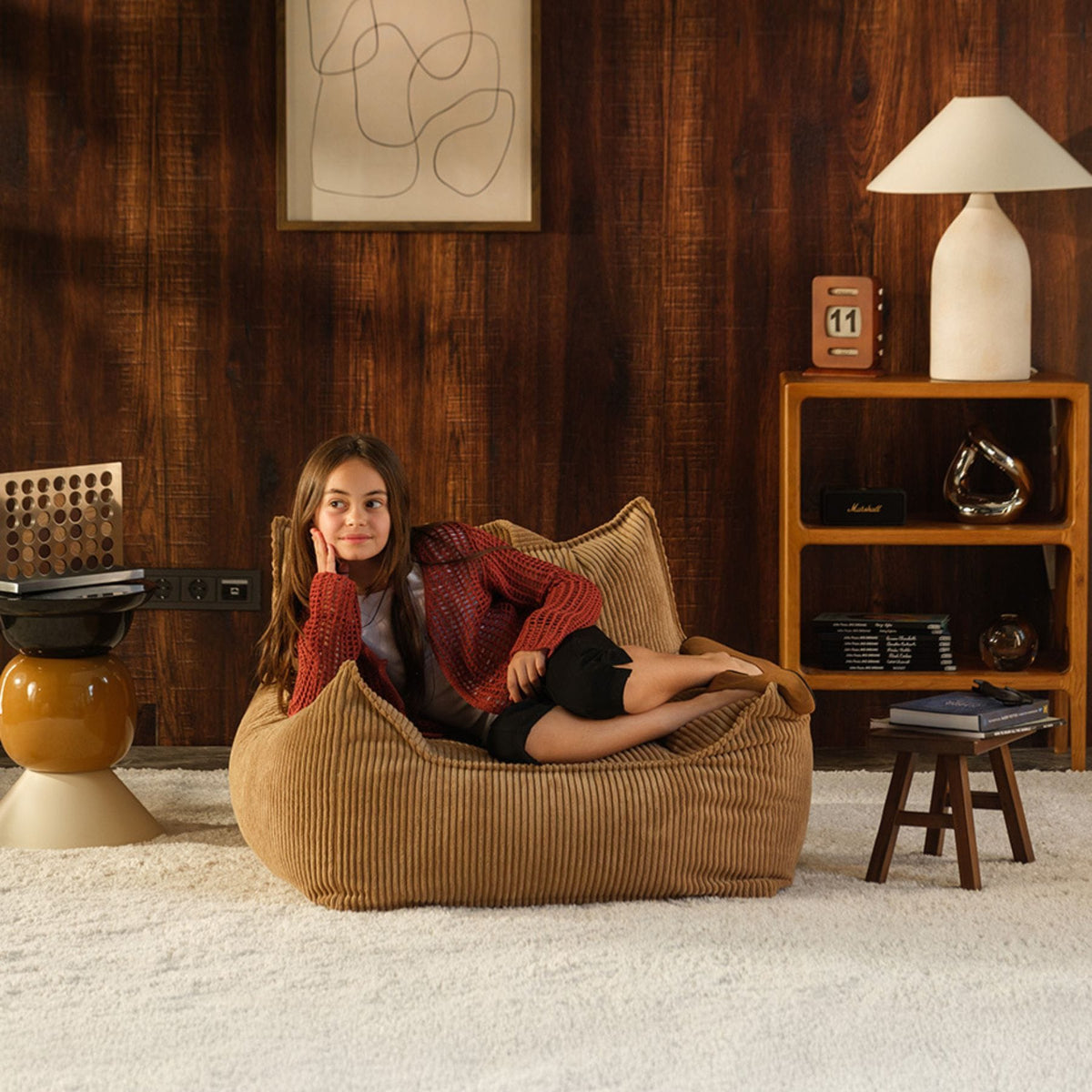 Sitzsäcke & Polstermöbel wigiwama Club Chair - Sessel für Teenager | Cord & Teddy, handgefertigt in der EU
