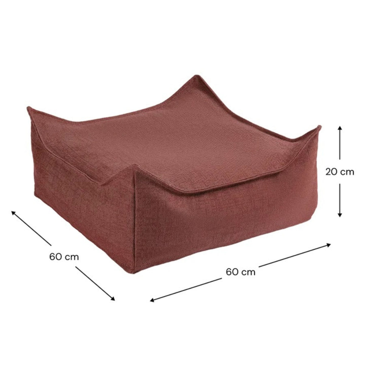 Polstermöbel wigiwama Outdoor Ottoman - Sitzkissen & Hocker für Kinder | 6 Farben