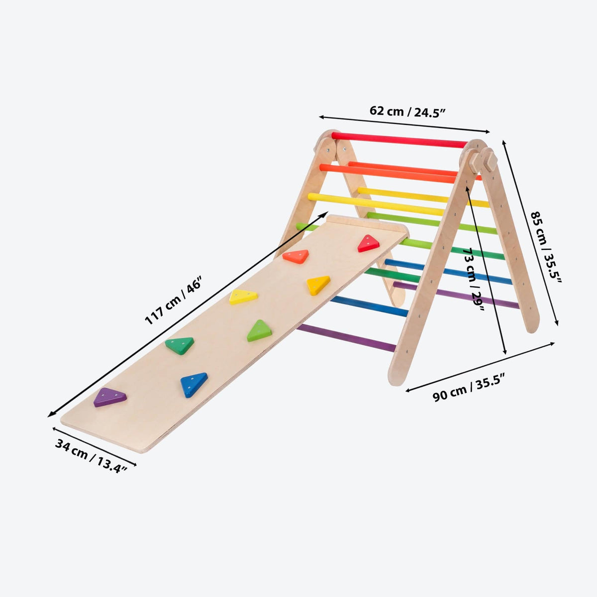 Kletterdreieck Pikler Dreieck Kletterdreieck Regenbogen