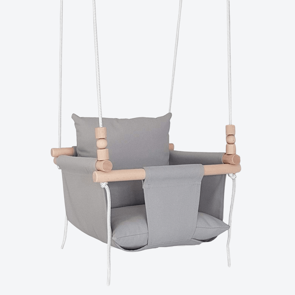 Schaukel Babyschaukel Baumwolle Grau