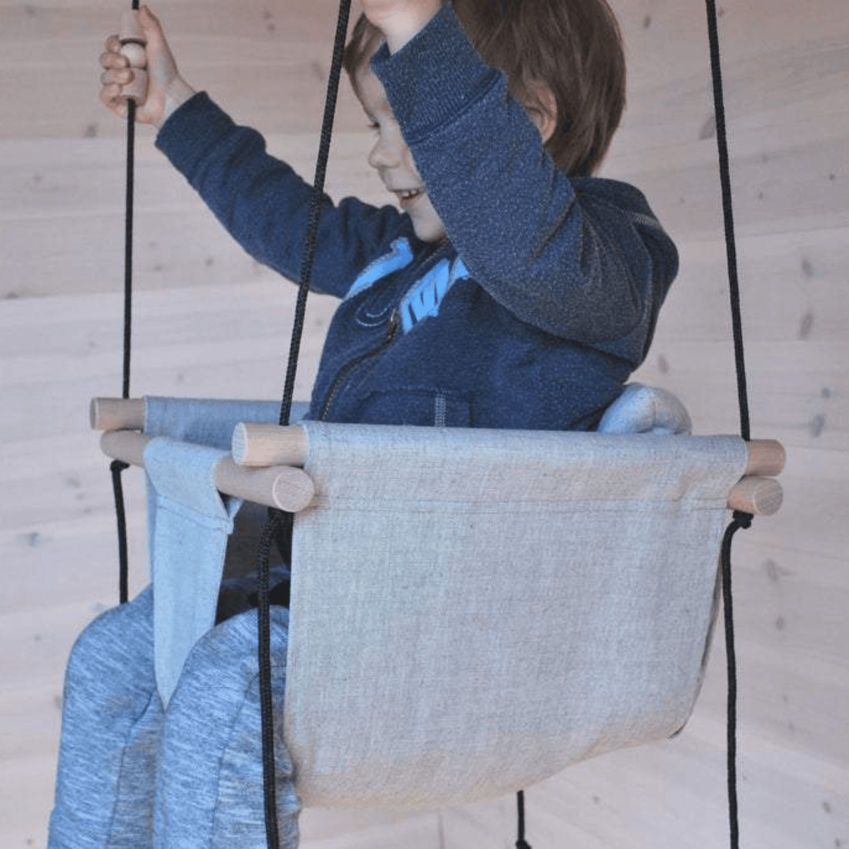 Schaukel Babyschaukel Naturleinen
