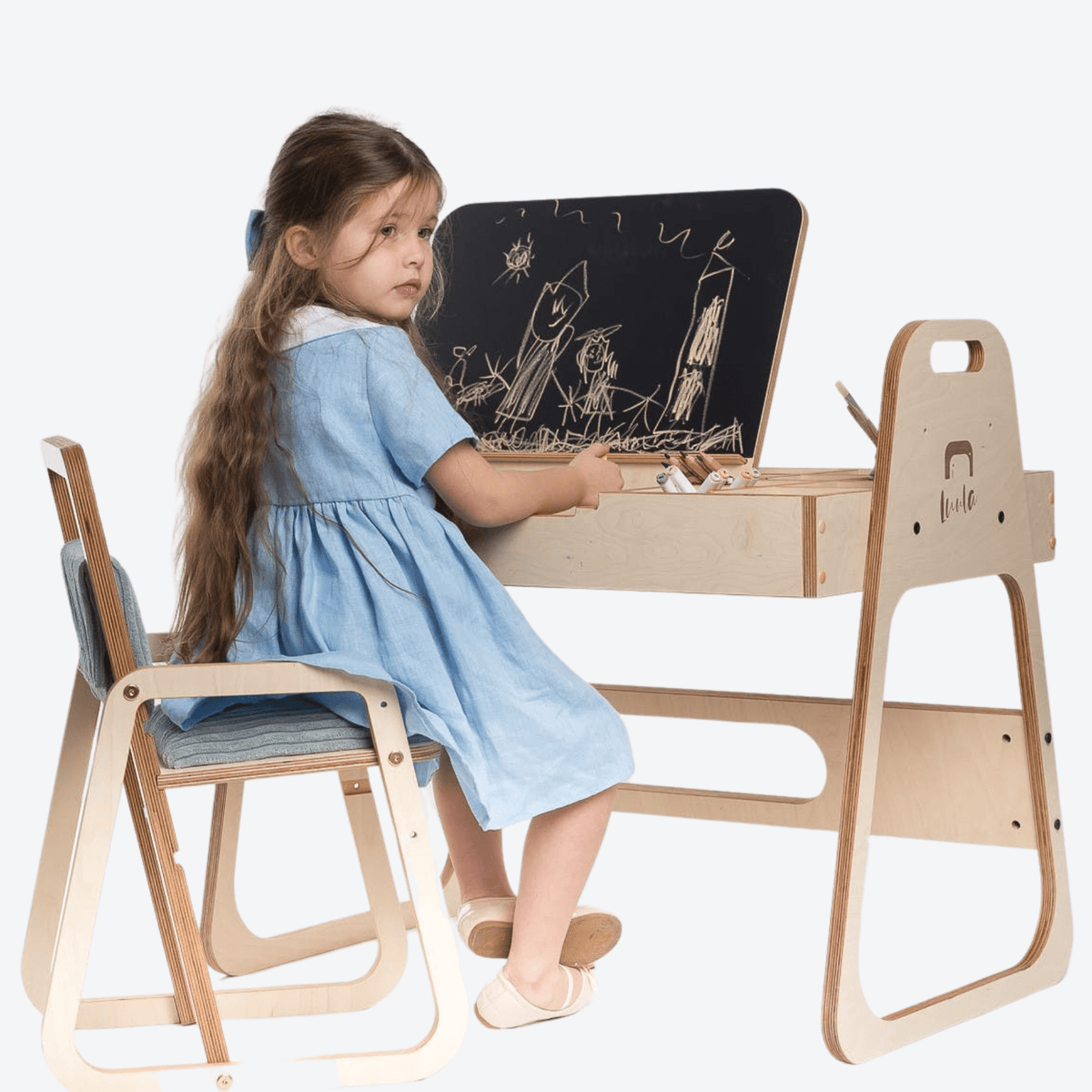 Schreibtischstuhl Höhenverstellbarer und mitwachsender Kinder Schreibtischstuhl Jules