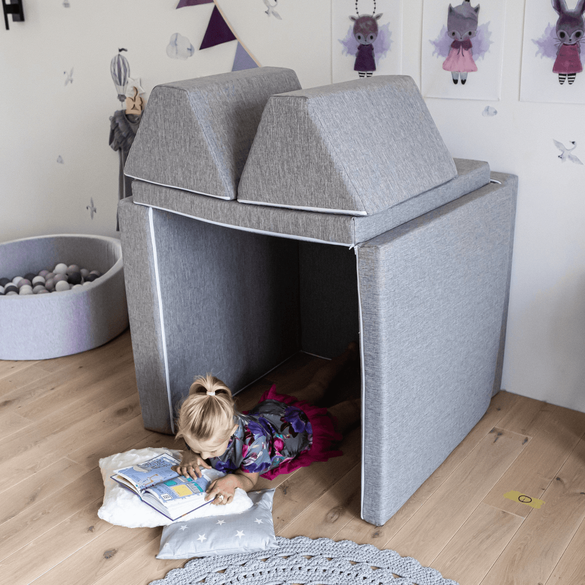Polstermöbel Kindersofa Kindercouch Spielsofa Klappbar