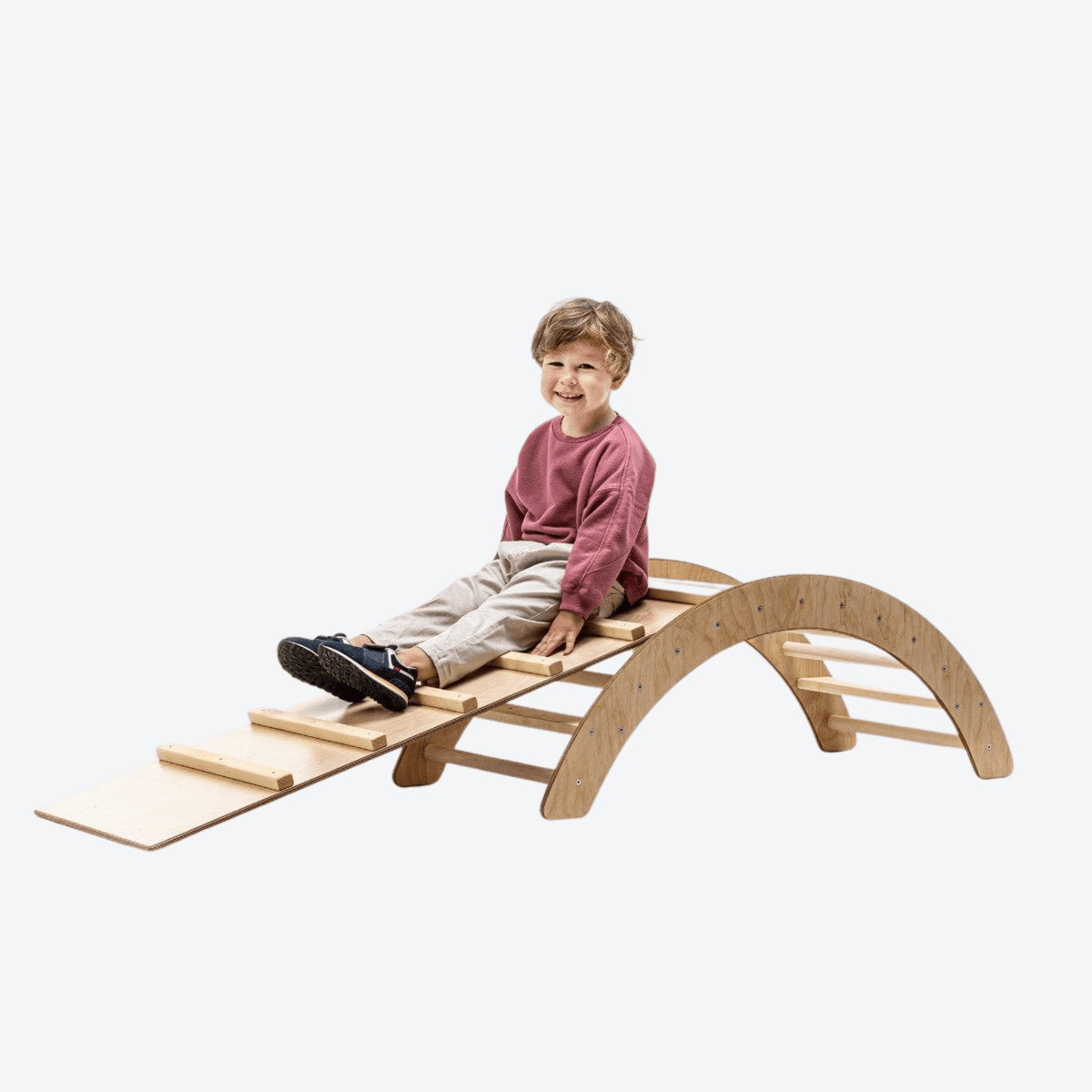 Kletterbogen Kletterbogen Pikler Bogen mit Sitz Natur (optional)