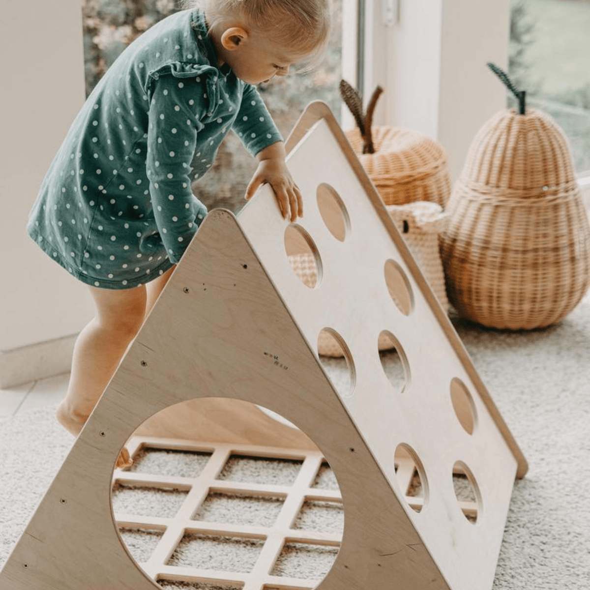 Kletterdreieck Kletterdreieck Pikler 4 Seiten – Indoor Kletterspaß für Kids