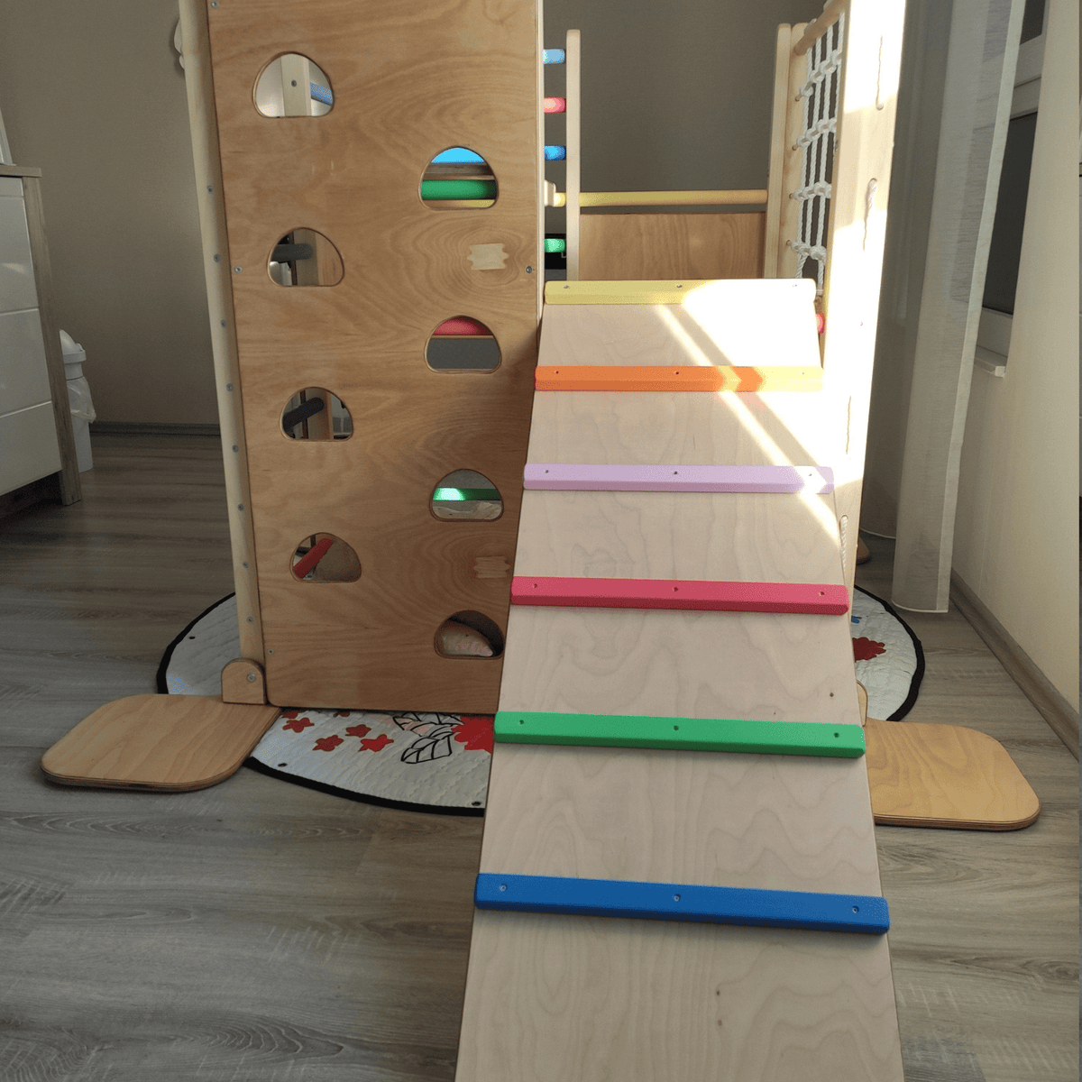 Betten und Klettergerüste Indoor Klettergerüst Kinder Holz Spielturm Holz XXL