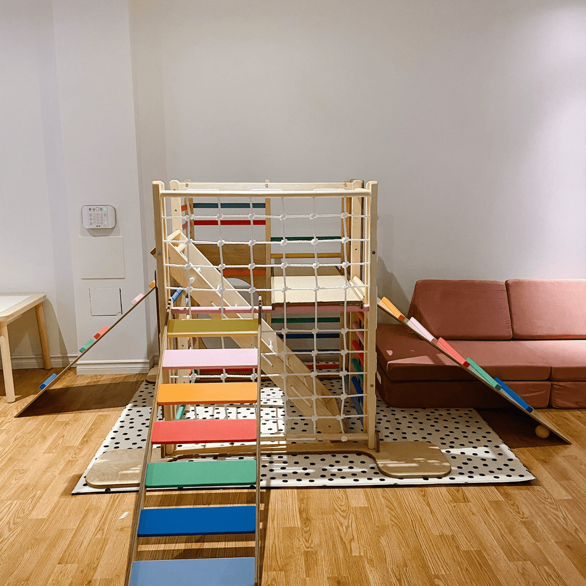 Betten und Klettergerüste Indoor Klettergerüst Kinder Holz Spielturm Holz XXL
