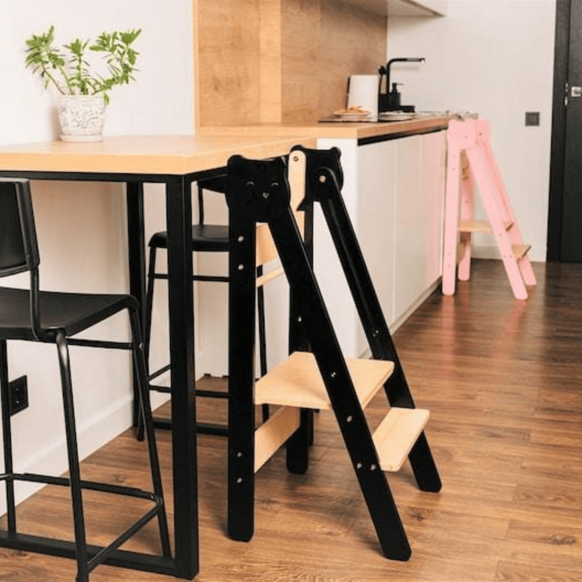 Learning Tower Faltbarer Lernturm klappbar - Tier Design