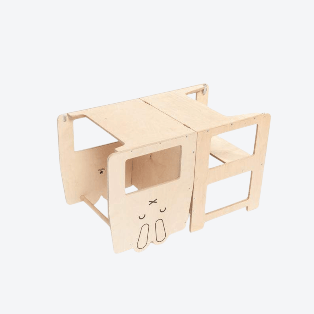 Learning Tower Lernturm wandelbarer mit Schreibtafel Design Hase