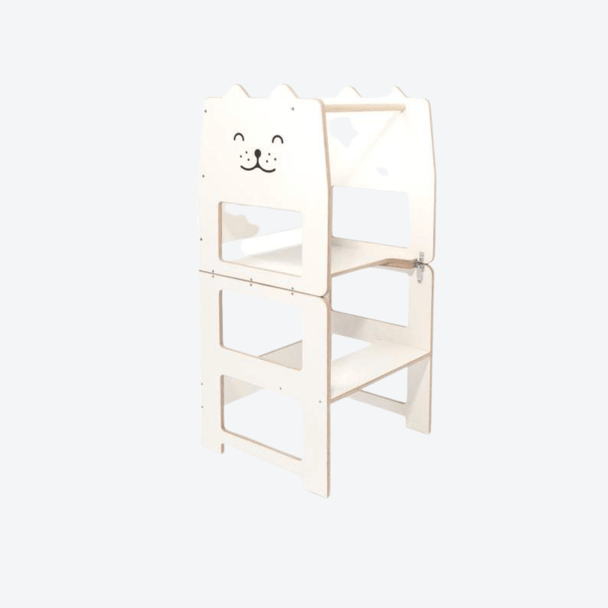 Learning Tower Lernturm wandelbarer mit Schreibtafel Design Katze