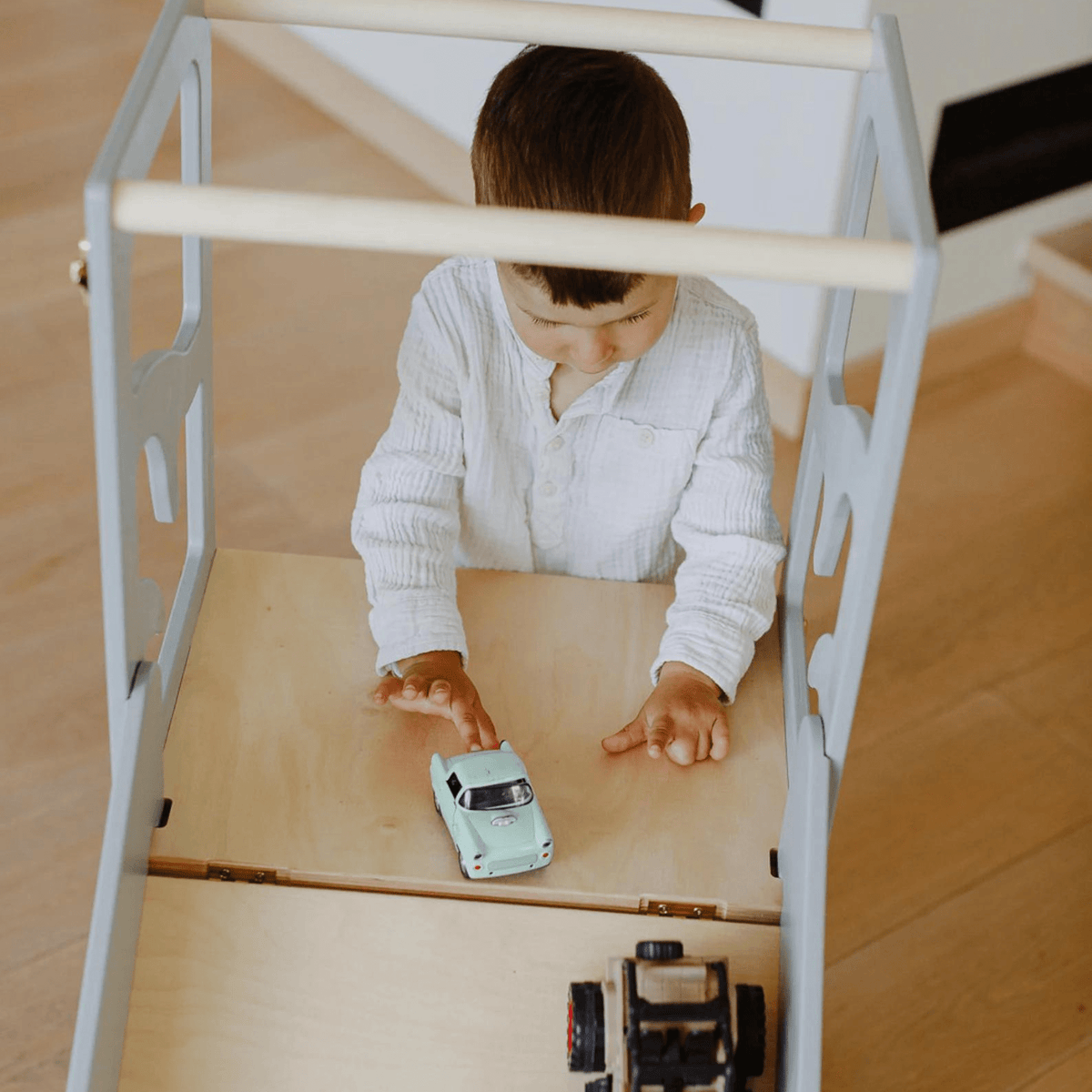 Learning Tower Lernturm Learning Tower 3in1 Grau