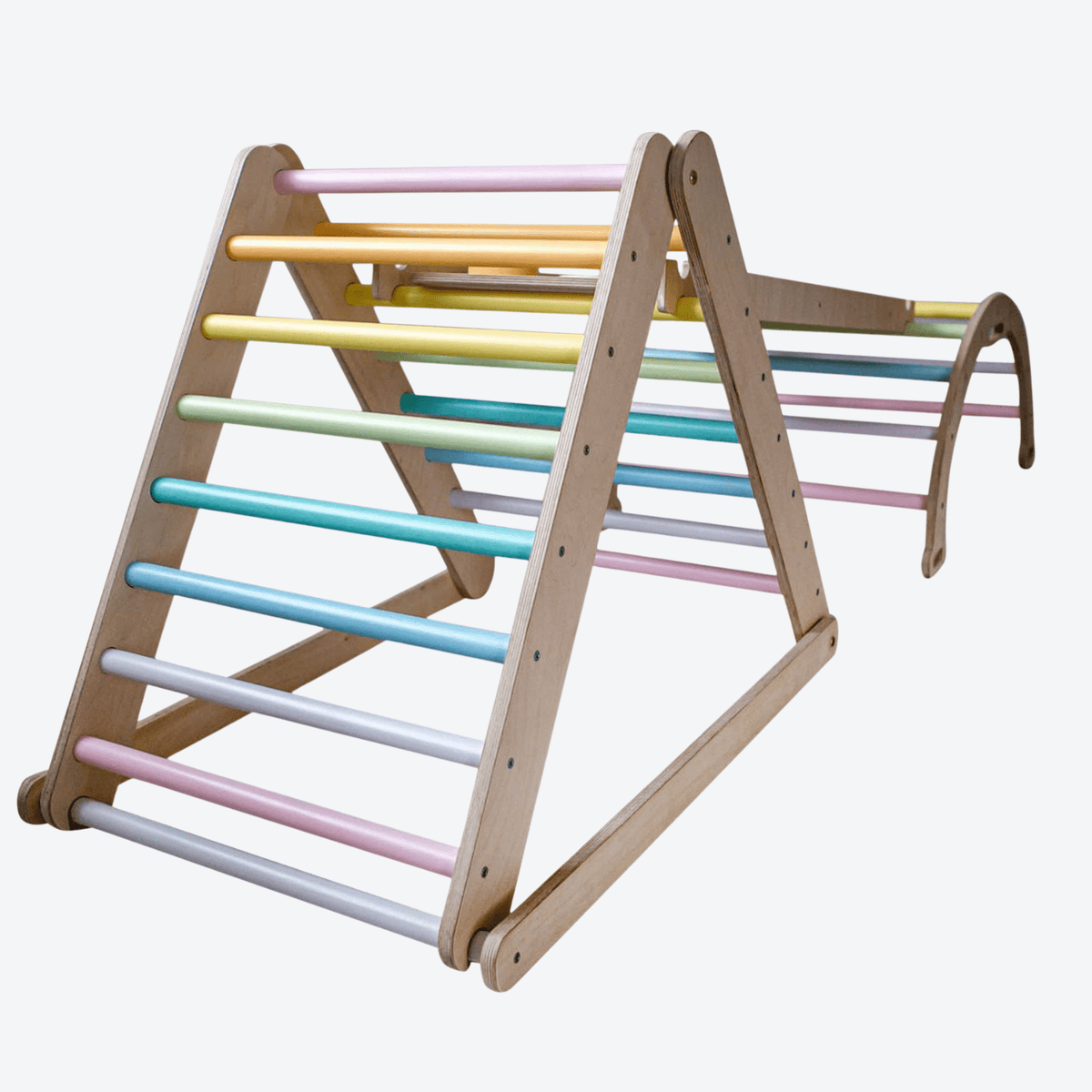 Kletterdreieck Pikler Dreieck Variation Kletterbogen, Kletter- und Rutschrampe
